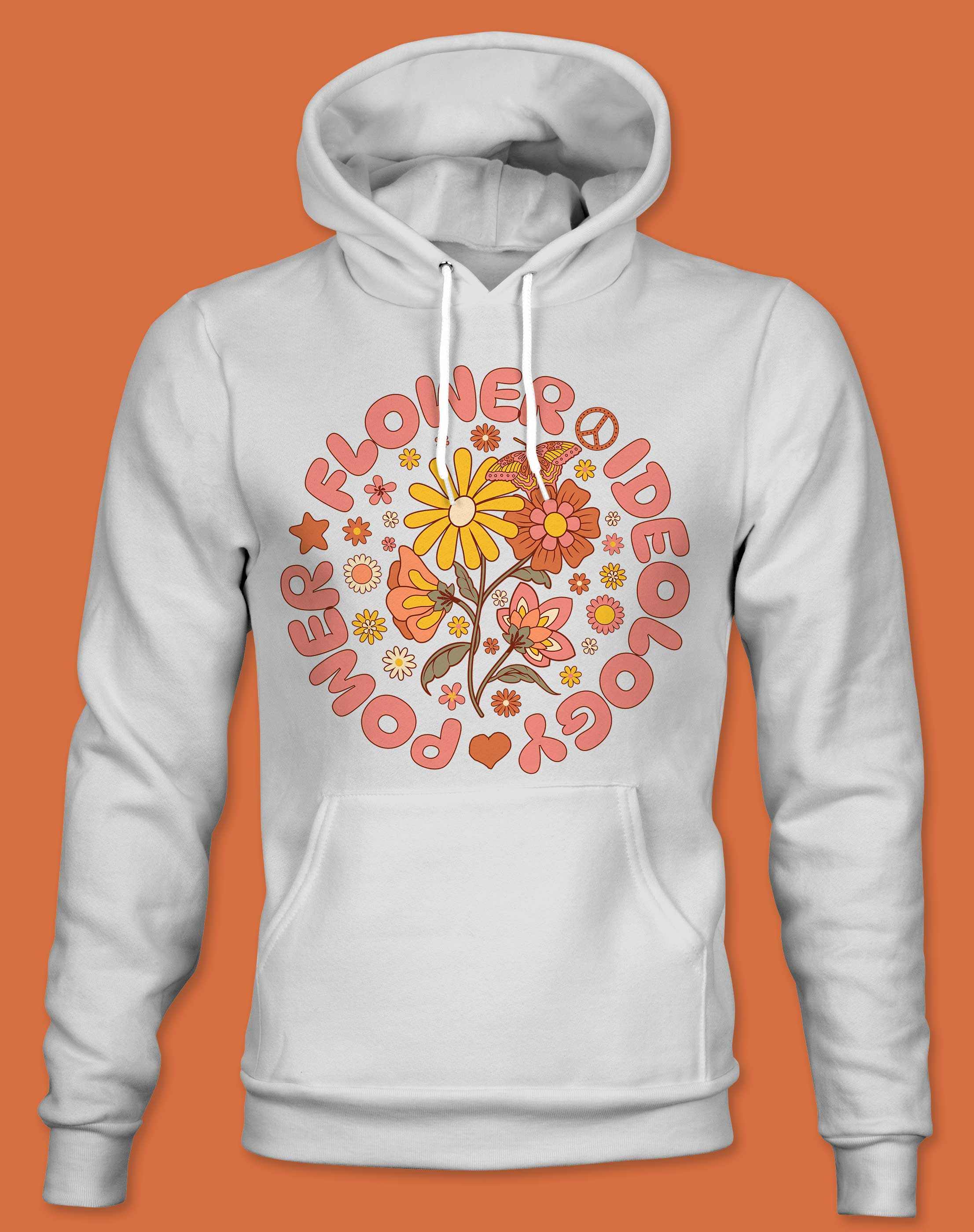 Flower Power Ideology Unisex Hoodie front