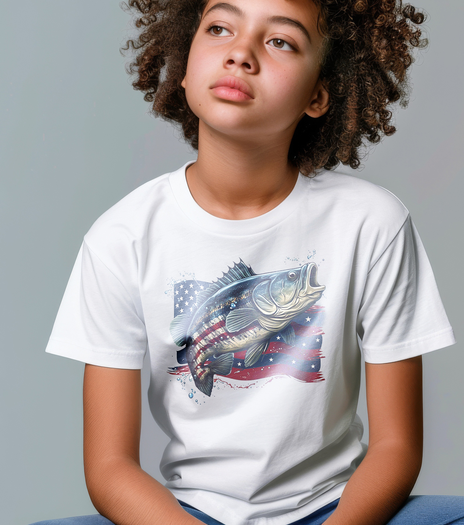 American Angler: Stars and Stripes Bass Tee