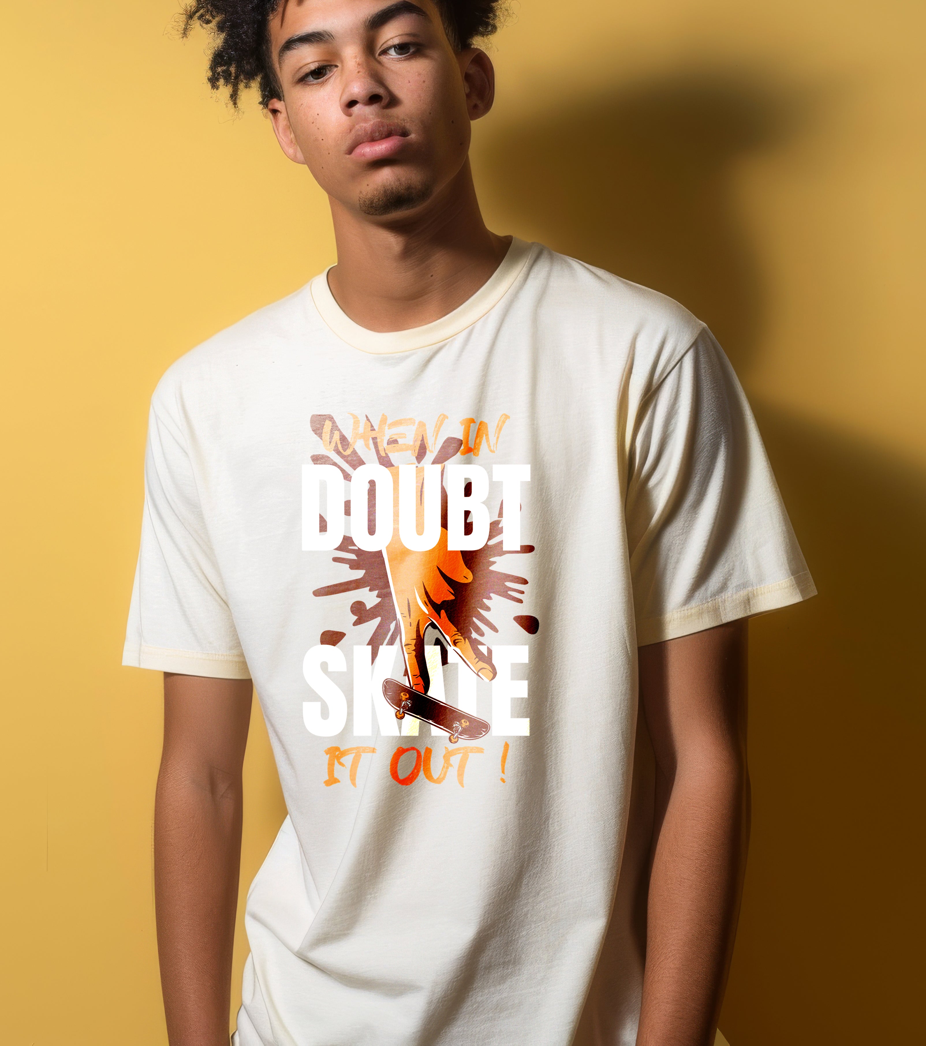 When in Doubt Skate it Out ! men's classic tee